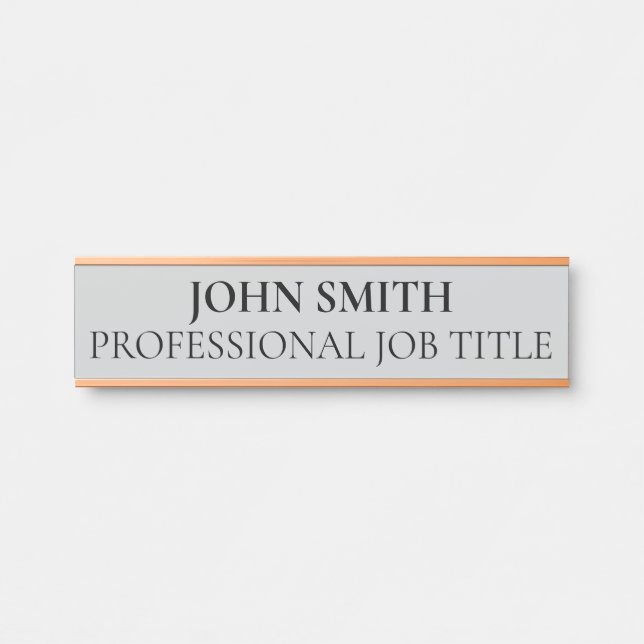 Modern Professional Office Door Sign Türschild (Vorderseite )