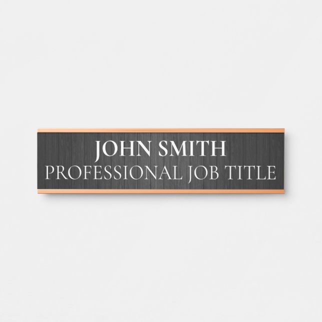 Modern Professional Office Door Sign Türschild (Vorderseite )