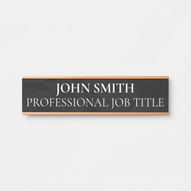 Modern Professional Office Door Sign Türschild (Vorderseite )