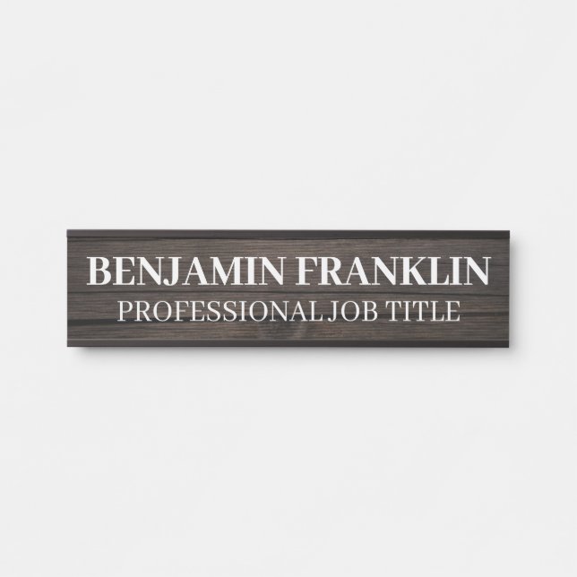 Modern Professional Office Door Sign Türschild (Vorderseite )