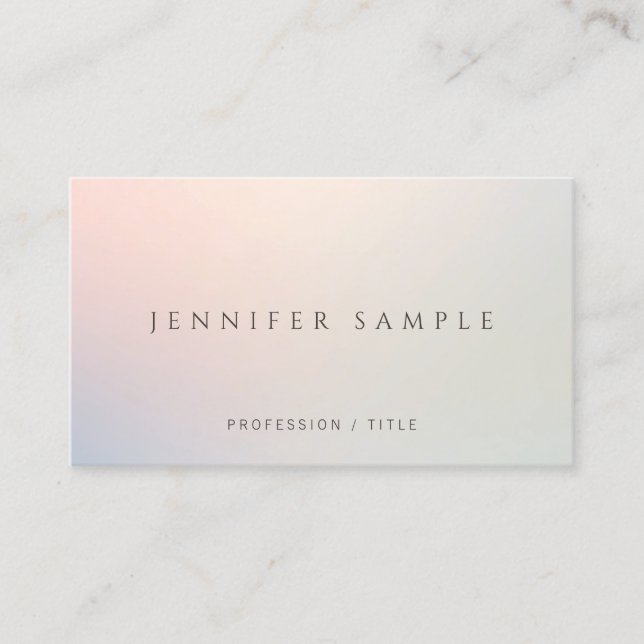 Modern Professional Simple Template Elegant Visitenkarte (Vorderseite)