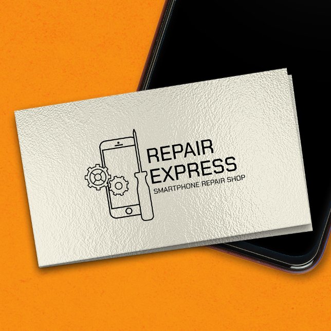 Modern Professional Smartphone Repair Visitenkarte (Von Creator hochgeladen)