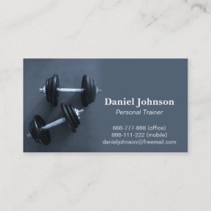 Modern, Professionell, Fitness, Personal Trainer Visitenkarte