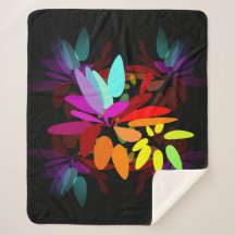 Modern Psychedelic Style Rainbow Print