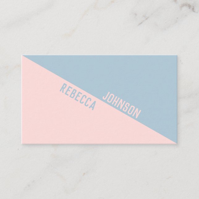 Modern Punchy Pastel Duotone - Visitenkarte (Vorderseite)