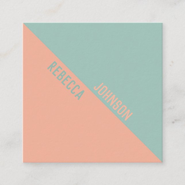 Modern Punchy Pastel Duotone - Visitenkarte (Vorderseite)
