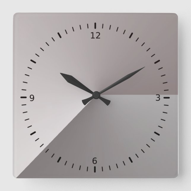 Modern Quadratische Wanduhr (Vorderseite)