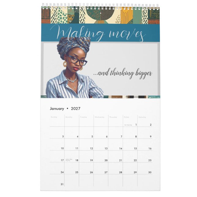 Modern, raffiniert und elegant kalender (Jan 2027)