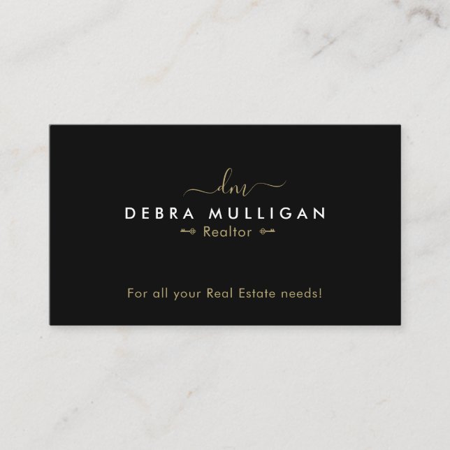 Modern Real Anwesen Business Card Visitenkarte (Vorderseite)
