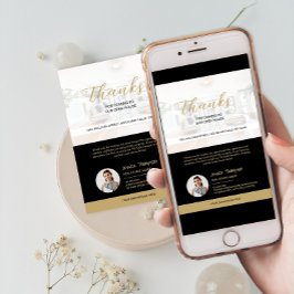 Modern Real Anwesen Open House Danke Karte