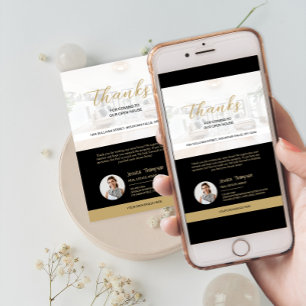 Modern Real Anwesen Open House Danke Karte