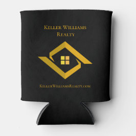 Modern Real Estate Black and gold custom logo  Dosenkühler