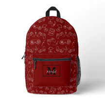 Modern Red and White Video Game Gamer 