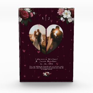 Modern Red Custom Heftform Geschenk für sie & ihn Fotoblock