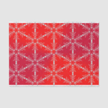 Modern Red Snowflakes Weihnachten