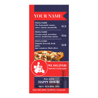 Modern Restaurant Menu Design Werbekarte
