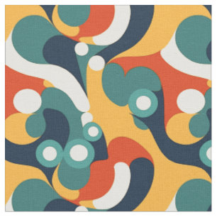 Modern Retro Abstrakt Stoff