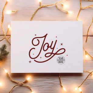 Modern Retro Freude Weihnachten Business Firmenlog