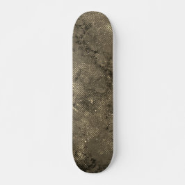 Modern Retro Space Urban Sepia Brown Skateboard