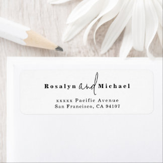 Modern Return Address Labels