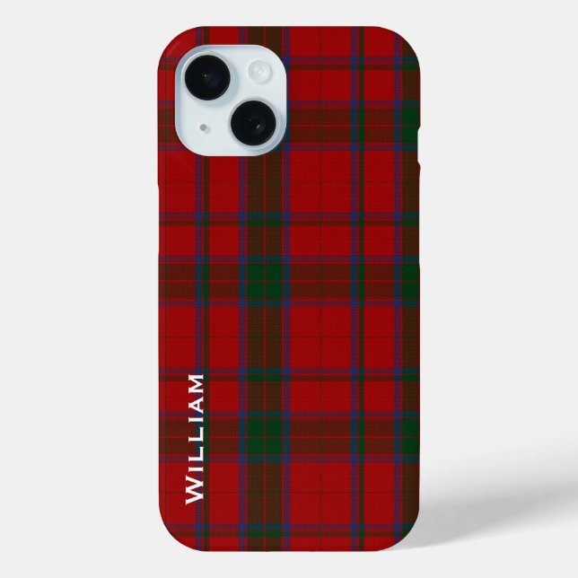 Modern Robertson Family Tartan Plaid  Case-Mate iPhone Hülle (Rückseite)