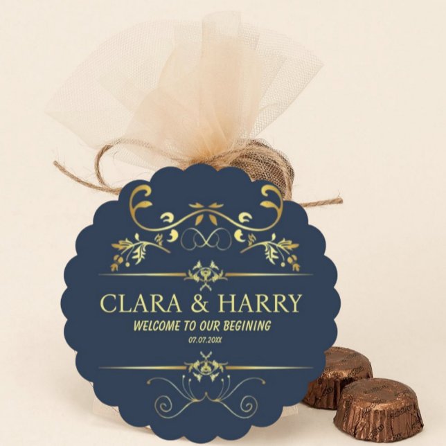 Modern romantic gold calligraphy wedding  untersetzer (Von Creator hochgeladen)