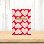 Modern  Romantic Red & Pink Hearts Pattern  Fotoblock<br><div class="desc">Modern  Romantic Red & Pink Hearts Pattern</div>