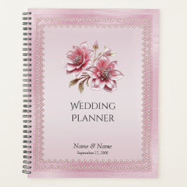 Modern rosa Blume Planer