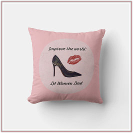 Modern rosa Gelassen Frauen führen Kissen