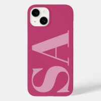 Modern rosa gürtelartig, minimale Monogramm