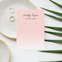 Modern rosa Ohrwurfhalter Visitenkarte