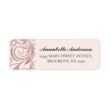 Modern rosa Rose Gold Glitzer Geometric Sparkle