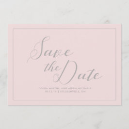 Modern rosa Save the Date