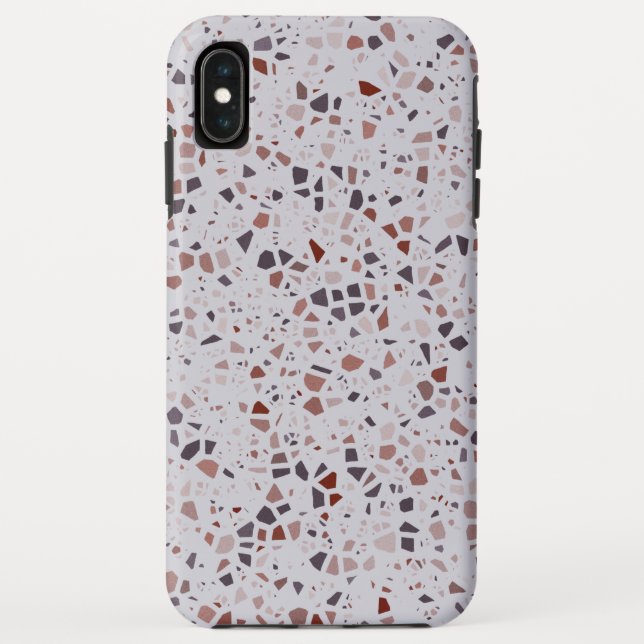 Modern rosa Terrazzo Print Pattern Case-Mate iPhone Hülle (Rückseite)