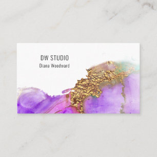 Modern rosa Tinte Business Card Visitenkarte