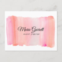 Modern rosa Wasserfarbe Pinke Stroke Marketing