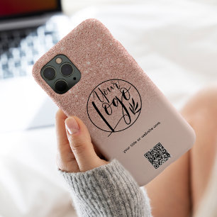 Modern Rose Gold Firmenlogo für Unternehmen iPhone 14 Pro Max Hülle