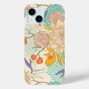 Modern Rose Peony Blume Muster iPhone 15 Fall Case-Mate iPhone Hülle