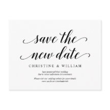 Modern Rustic Rettete das neue Datum, Einladungen 