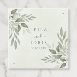 Modern Sage Greenery Wedding Favor Tags Geschenkanhänger