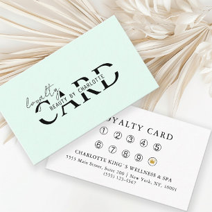 Modern, Salon, 10 - Loyalty Card Begleitkarte