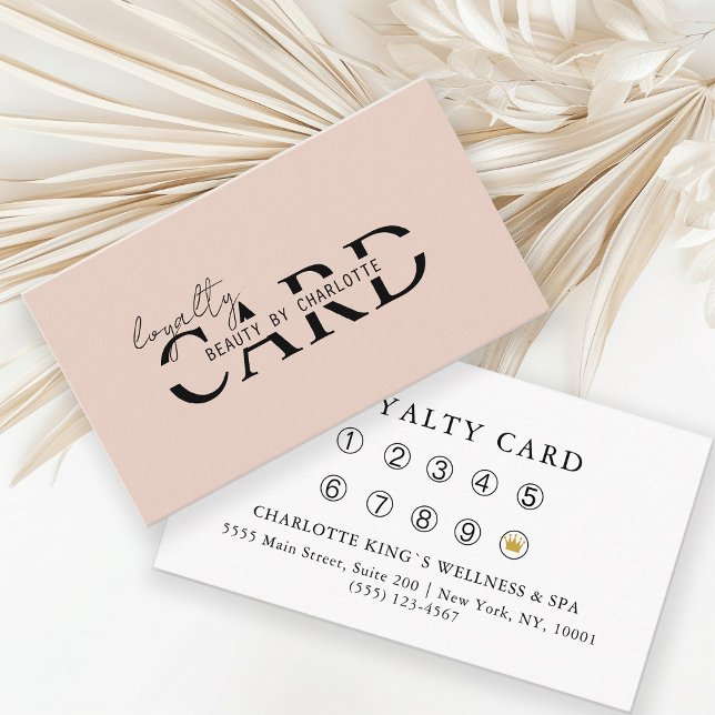 Modern, Salon, 10 - Loyalty Card Begleitkarte (Von Creator hochgeladen)