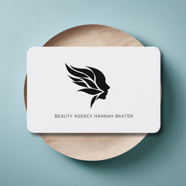 Modern, Salon, Beauty-Logo, Visitenkarte (Woman Beauty Logo, Modern, Salon, Business Card)