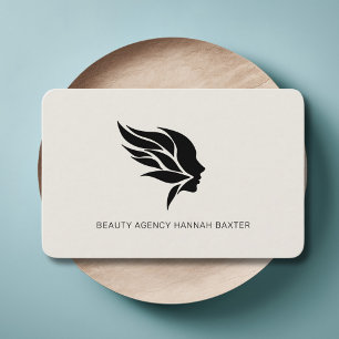Modern, Salon, Beige Visitenkarte