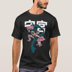 Modern Samurai Leopard Gecko Lizard Reptile T-Shirt