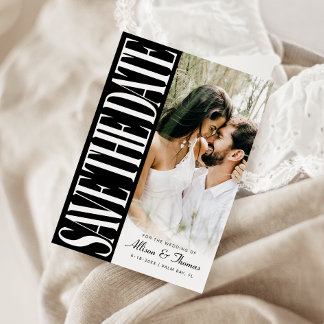 Modern Save the Date Hochzeitskarte Einladung