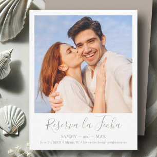 Modern Save the Date mit Couple Foto