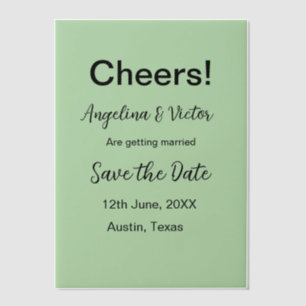 Modern Save the Date schlicht und elegant