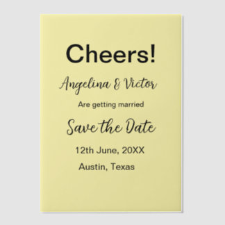 Modern Save the Date schlicht und elegant