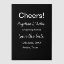 Modern Save the Date schlicht und elegant